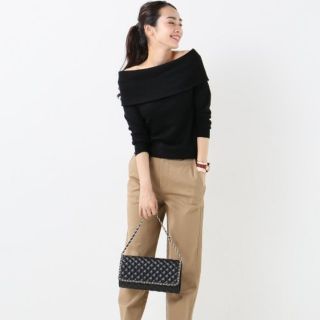 イエナ(IENA)の【美品】IENA SLOB イエナスローブ オフショルニット(ニット/セーター)