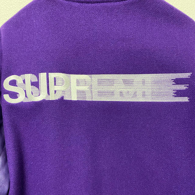 Supreme(シュプリーム)のsupreme motion logo varsity jacket Mサイズ メンズのジャケット/アウター(スタジャン)の商品写真