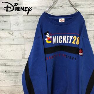 ディズニー(Disney)の【ななさん専用】ディズニー☆ミッキーマウス 刺繍 デカロゴ スウェット(スウェット)