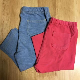 ユニクロ(UNIQLO)のユニクロベビーレギンス七分丈　90,100サイズ（2枚セット）(パンツ/スパッツ)