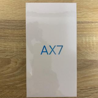 アンドロイド(ANDROID)の【新品未開封】 OPPO AX7 ゴールド SIMフリー 一括購入済 証明書有(スマートフォン本体)