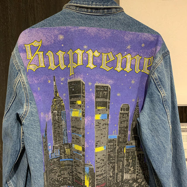 supreme New York Painted Trucker Jacket