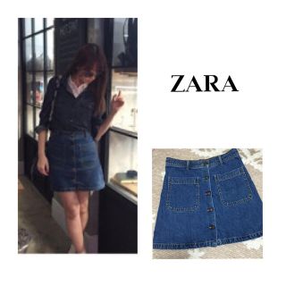 ザラ(ZARA)のこじはる着用♡ZARA デニムスカート(ミニスカート)