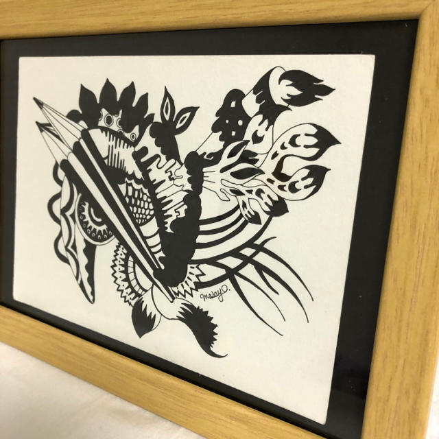 鉛筆発射（ペン画） エンタメ/ホビーの美術品/アンティーク(絵画/タペストリー)の商品写真