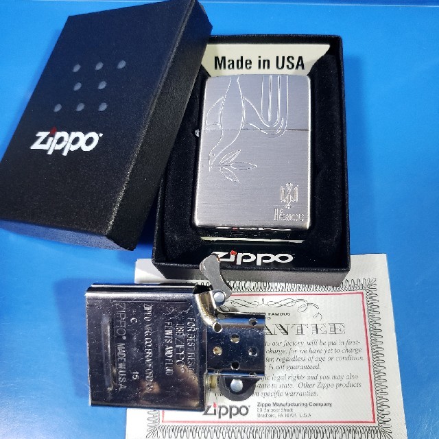 ZIPPO(ジッポー)の新品未使用品❤15F'Zippo❤JT限定PEACE♥銀張りモデル❤送料無料 メンズのファッション小物(タバコグッズ)の商品写真