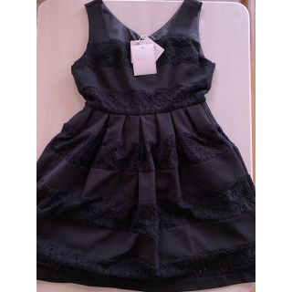 マーキュリーデュオ(MERCURYDUO)のマーキュリーデュオ　新品　黒ワンピース　結婚式(ミニワンピース)