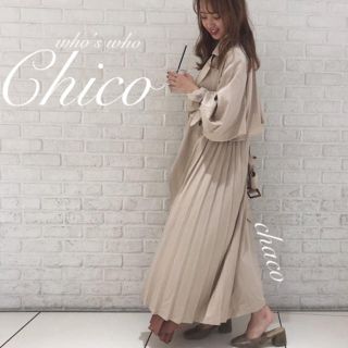 フーズフーチコ(who's who Chico)の新作🌷¥14080【Chico】サイドプリーツトレンチコート ライナーつき(トレンチコート)