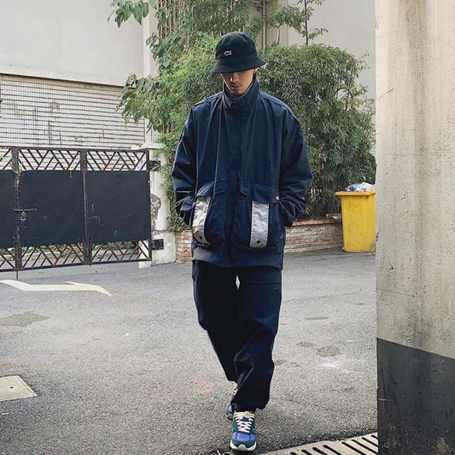 BEAMS SSZ AH.H NYPD jacket XL navy - ブルゾン