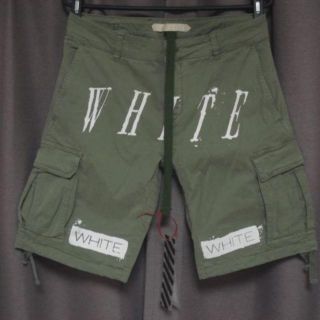 オフホワイト(OFF-WHITE)の★希少 春夏重宝 ★長く愛用できる OFF-WHITE カーゴショートパンツ29(ショートパンツ)