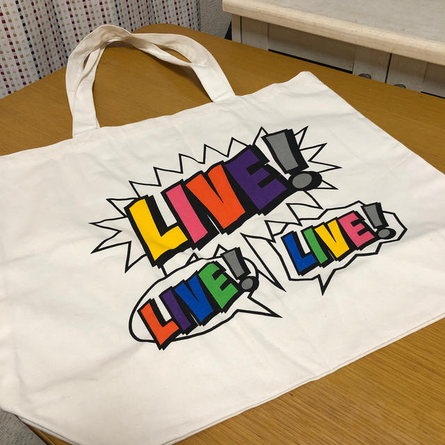 NEWS(ニュース)のNEWS LIVE LIVE LIVE ショッピングバック エンタメ/ホビーのタレントグッズ(アイドルグッズ)の商品写真