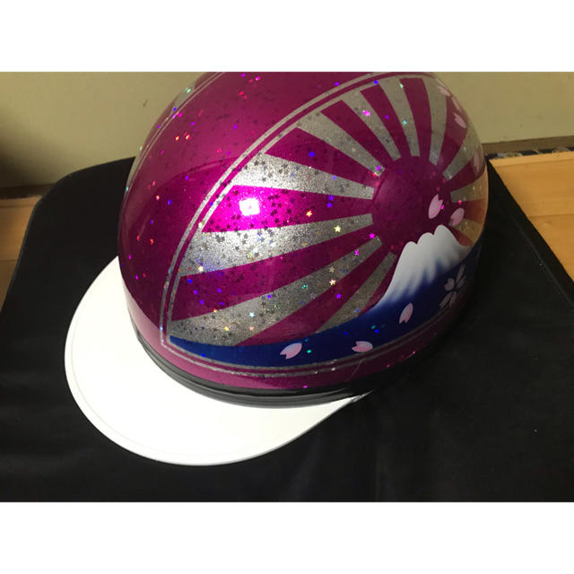 星型ラメ キャンディー 富士日章 コルク半 ヘルメット 桜の通販 星型ラメ キャンディー 富士日章 コルク半 ヘルメット 桜の通販