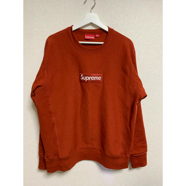 国内外の人気！ Supreme - supreme boxlogo sweats rust スウェット