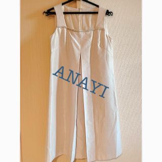 アナイ(ANAYI)の新品　ANAYI  ピンクベージュワンピース♡(ひざ丈ワンピース)