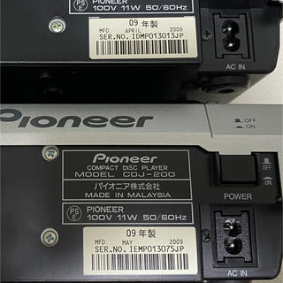 09年製 Pioneer CDJ-200 2台セット