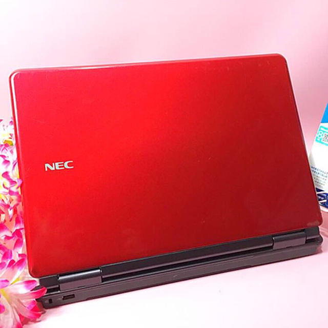 NEC(エヌイーシー)の超大容量1TBお姫様レッド❤️ブルーレイ/オフィス/無線❤️Win10❤️可愛い スマホ/家電/カメラのPC/タブレット(ノートPC)の商品写真