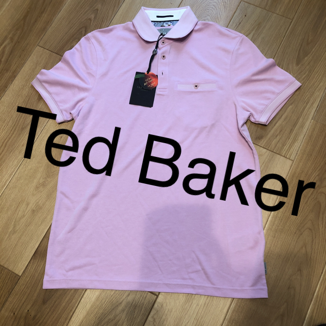 TED BAKER(テッドベイカー)のテッドベーカー ポロシャツ メンズ　Pink M メンズのトップス(シャツ)の商品写真