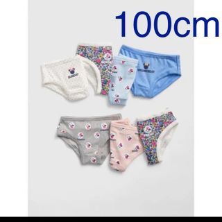 ベビーギャップ(babyGAP)の新品　gap ミニー  ディズニー　パンツ　7枚(下着)