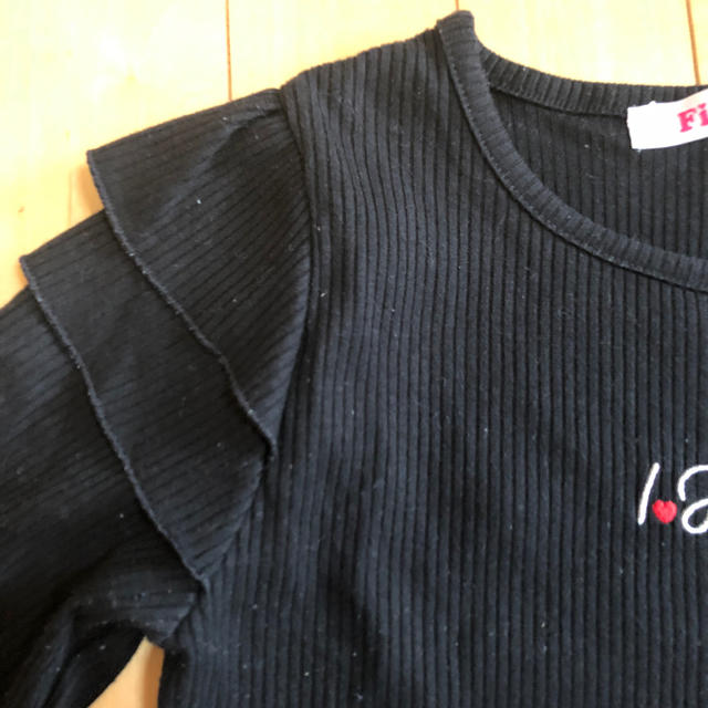 INGNI First(イングファースト)のINGNI First 150 カットソー長袖　黒 キッズ/ベビー/マタニティのキッズ服女の子用(90cm~)(Tシャツ/カットソー)の商品写真