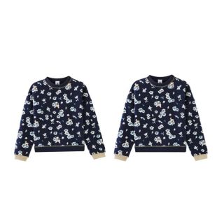 プチバトー(PETIT BATEAU)のサリー様専用♡4a,6aプチバトー スウェットプリント長袖プルオーバー(Tシャツ/カットソー)