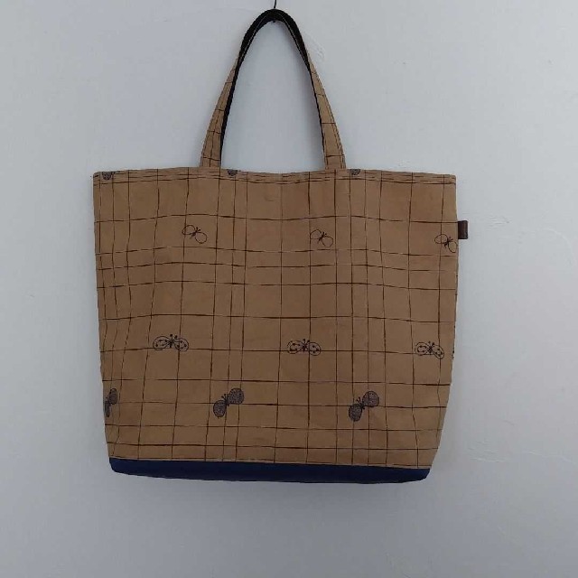 mina perhonen - ハンドメイド ミナペルホネン 大きめ トートバッグの mina perhonen - ハンドメイド ミナペルホネン 大きめ トートバッグの