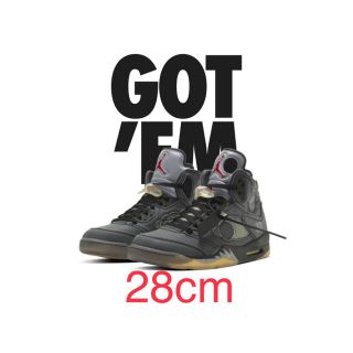 ナイキ(NIKE)のNike Off-White Air Jordan 5 28cm(スニーカー)