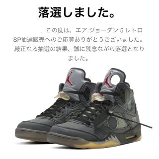 ナイキ(NIKE)のエアジョーダン5 off-white(スニーカー)