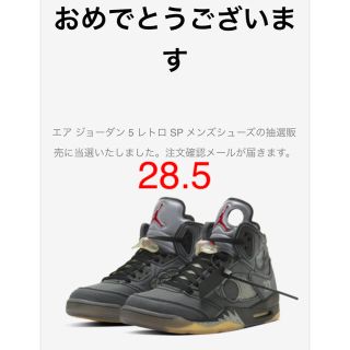 ナイキ(NIKE)のナイキ　エアジョーダン5 オフホワイト(スニーカー)