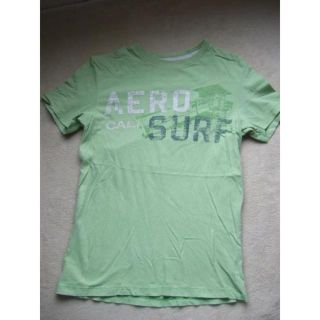 エアロポステール(AEROPOSTALE)の匿名即AEROPOSTALE TシャツグリーンUSAブランドgoodデザインS (Tシャツ/カットソー(半袖/袖なし))