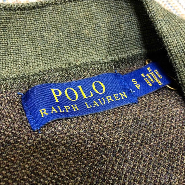 POLO RALPH LAUREN(ポロラルフローレン)のポロラルフローレンのレターマンカーディガンＳ タイガー 刺繍スカジャンカモフラ メンズのトップス(カーディガン)の商品写真