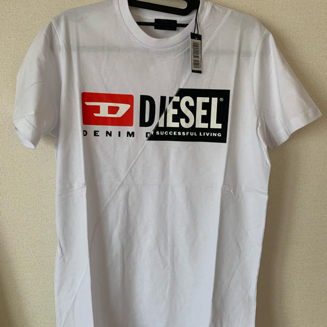 トップス値引き不可！Diesel Diego Cuty！ホワイトLサイズ！新品未使用品