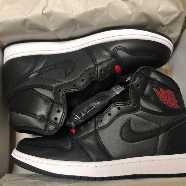 NIKE(ナイキ)のaj1 サテン satin 27cm black gym red jordan1 メンズの靴/シューズ(スニーカー)の商品写真