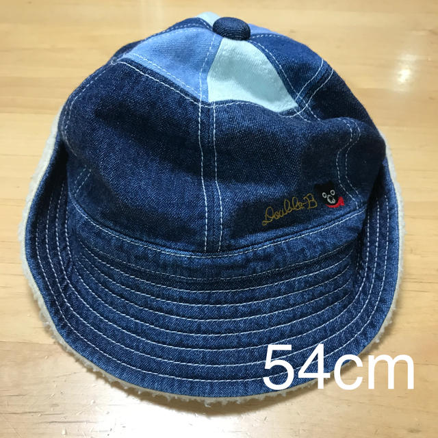 DOUBLE.B(ダブルビー)の値下げ　DOUBLE.B  ハット 54cm キッズ/ベビー/マタニティのこども用ファッション小物(帽子)の商品写真