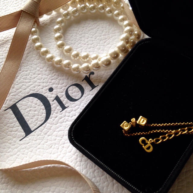 Christian Dior(クリスチャンディオール)のディオール♡ネックレス スクエア レディースのアクセサリー(ネックレス)の商品写真