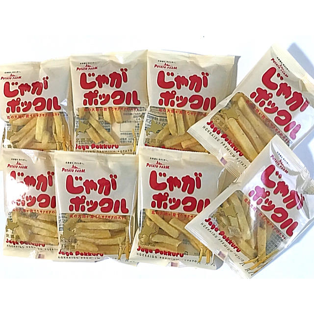 北海道 人気お土産 カルビー じゃがポックル 8袋 ゆうパケット送料込み 食品/飲料/酒の食品(菓子/デザート)の商品写真