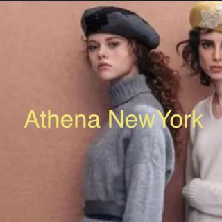 バーニーズニューヨーク(BARNEYS NEW YORK)のアシーナニューヨーク  ベレー帽 グレー(ハンチング/ベレー帽)