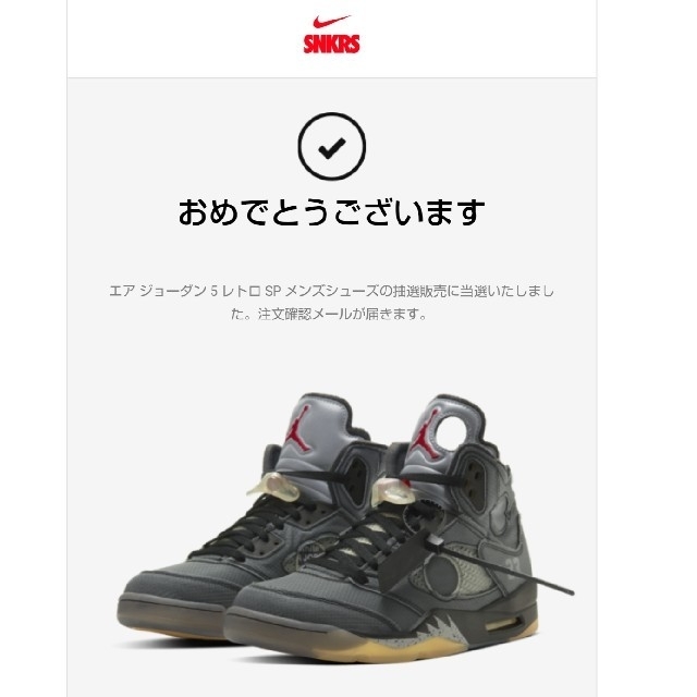 バーゲン! Off air White NIKE Nike します】 Air Jordan 5 ジョーダン