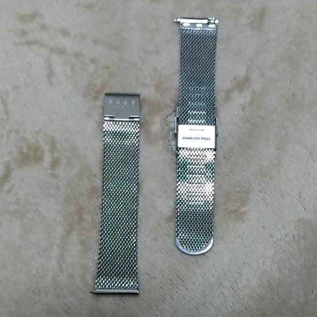 KNOT(ノット)のKnot 金属 ベルト 18mm 検 セイコー ミラネーゼ メッシュ　シルバー メンズの時計(金属ベルト)の商品写真
