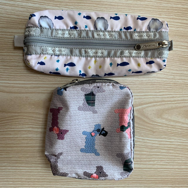 LeSportsac(レスポートサック)の専用★レスポートサック　ポーチ&ペンケース　2点セット レディースのファッション小物(ポーチ)の商品写真