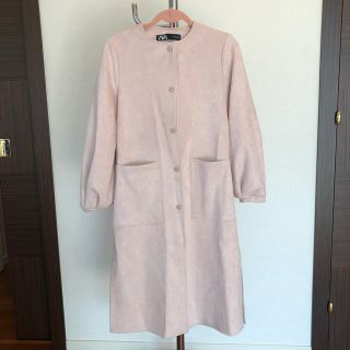 ザラ(ZARA)のZARA スエード調スプリングコート　新品(スプリングコート)