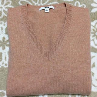 ユニクロ(UNIQLO)のUNIQLO ユニクロ　カシミヤ100% ピンク　Sサイズ(ニット/セーター)