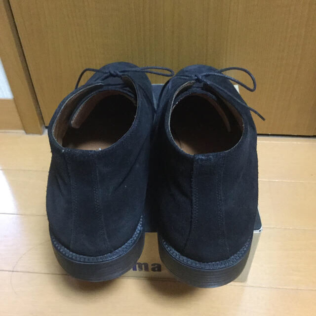 Salvatore Ferragamo(サルヴァトーレフェラガモ)のスエード　メンズ靴　トラメッサ黒茶　size7  1/2  2E  26.0 メンズの靴/シューズ(ブーツ)の商品写真