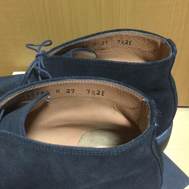 Salvatore Ferragamo(サルヴァトーレフェラガモ)のスエード　メンズ靴　トラメッサ黒茶　size7  1/2  2E  26.0 メンズの靴/シューズ(ブーツ)の商品写真