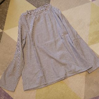 サマンサモスモス(SM2)の【美品】サマンサモスモス フリル ハイネック ブラウス カットソー(シャツ/ブラウス(長袖/七分))