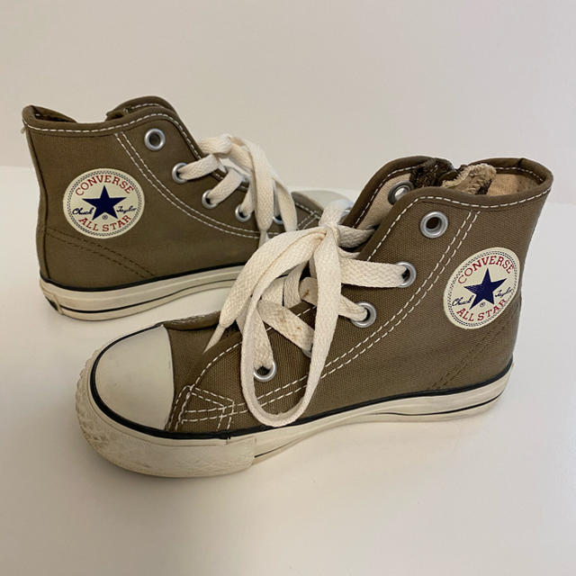 CONVERSE(コンバース)のconverse コンバースキッズ　カーキ　16㎝ キッズ/ベビー/マタニティのキッズ靴/シューズ(15cm~)(スニーカー)の商品写真