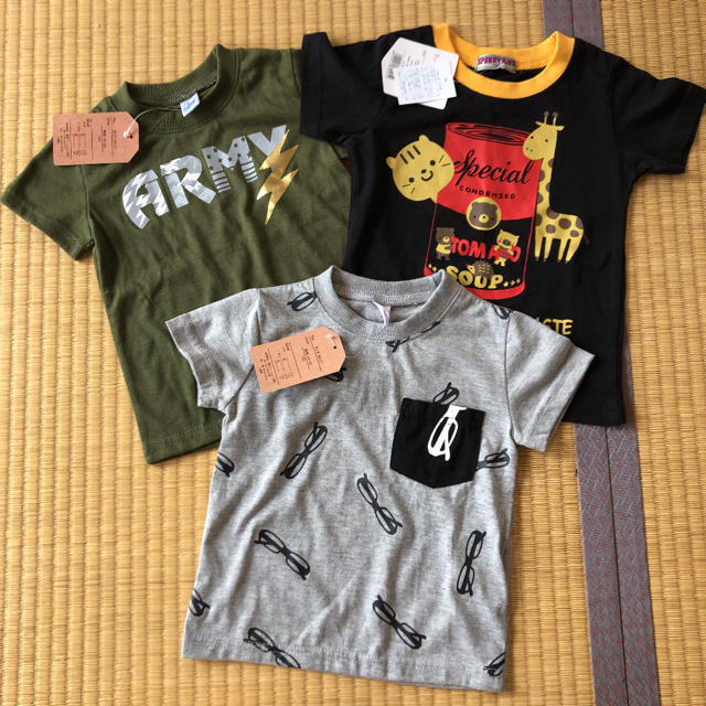 Tシャツ3枚まとめ売り★新品 キッズ/ベビー/マタニティのキッズ服男の子用(90cm~)(Tシャツ/カットソー)の商品写真