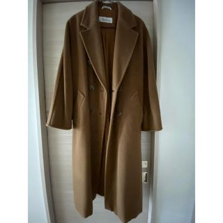 マックスマーラ(Max Mara)のチェスターコート　Max Mara ブラウン　38(チェスターコート)