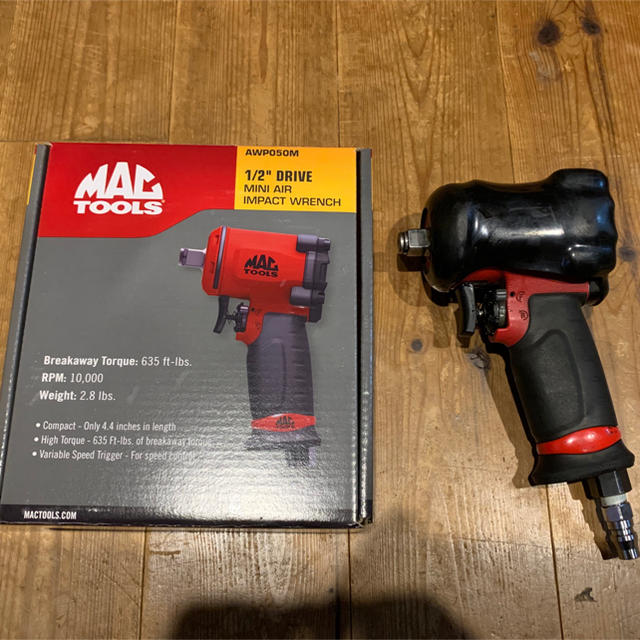 MAC TOOLS マックツールズ 1/2 ミニエアーインパクト AWP050M約13kg