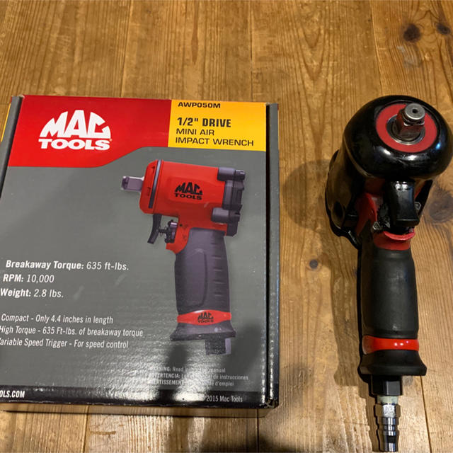 MAC TOOLS マックツールズ 1/2 ミニエアーインパクト AWP050M | www