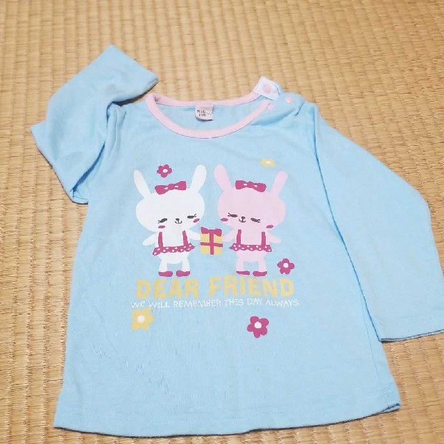 ベビー服 トレーナー Tシャツ ９５ の ３枚セット キッズ/ベビー/マタニティのキッズ服女の子用(90cm~)(Tシャツ/カットソー)の商品写真