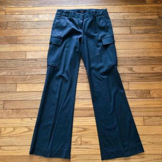 セオリー(Theory)のセオリー　theory カーゴパンツ　ワイドパンツ　ネイビー(カジュアルパンツ)